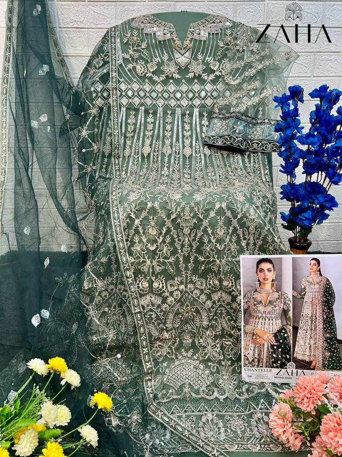 Chantelle Vol 4 By Zaha Heavy Butterfly Net Pakistani Suits Wholesale Suppliers In Mumbai
